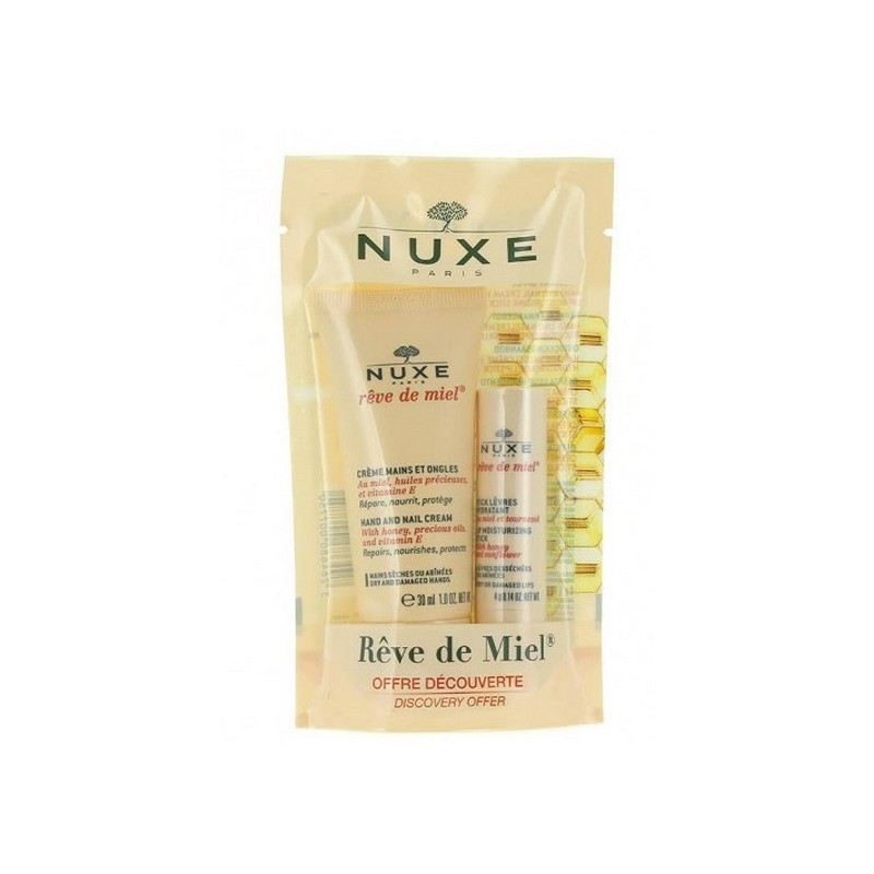 Pack Rêve de Miel Crema de manos 30 ML + Stick Labial Pack Rêve de Miel Crema de manos 30 ML + Stick Labial